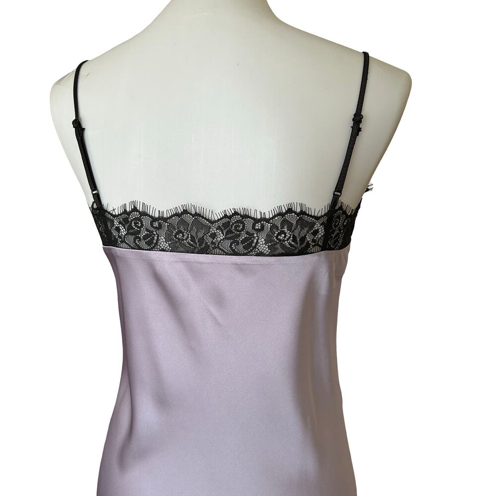 AllSaints Lavender Black Lace Slip Praia Dress Size US 4 - Picture 3 of 11